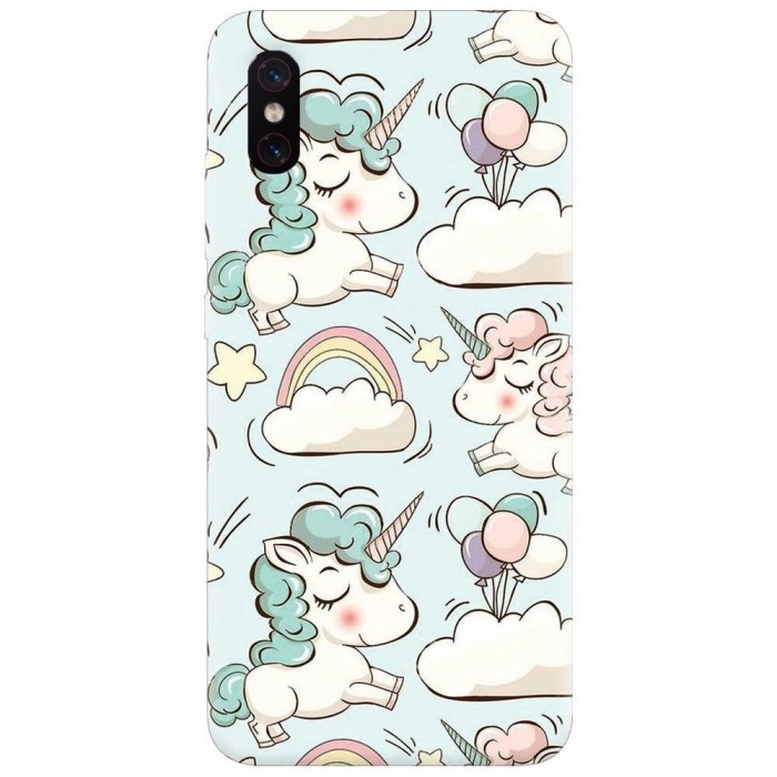 Husa silicon pentru Xiaomi Mi 8 Pro, Unicorns And Clouds