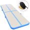 vidaXL Saltea gimnastică gonflabilă cu pompă albastru 700x100x10cm PVC