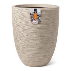 Capi Vas elegant scund &amp;quot;Waste Rib&amp;quot;, 34x46 cm, bej terrazzo foto
