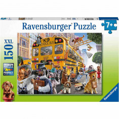 Puzzle Autobuzul Scolar Al Animalelor, 150 Piese