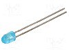 Dioda LED, 3mm, albastru, 180...880mcd, 20mA, 2,7...3,6V, LITEON - LTL17KCBH5D