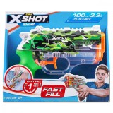 Pistol cu apa cu incarcare rapida, X-Shot Nano, Jungle Camo