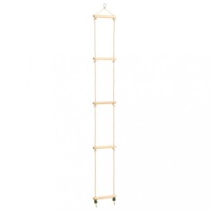 vidaXL Scară din fr&acirc;nghie pentru copii, 30x168 cm, lemn masiv și PE