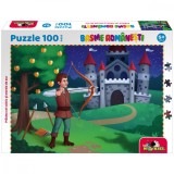 Puzzle 100 piese, Noriel Basme Romanesti, Praslea cel voinic si merele de aur