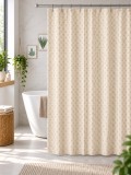 Cumpara ieftin Perdea Dus Jacquard Marime 180 x 180 cm, Nud, Antialergica, Polipropilena 50%, Poliester 50%