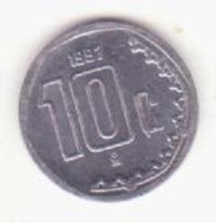 Mexic 10 centavos 1997