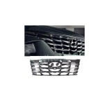 Grila masca fata HYUNDAI TUCSON, 10.2020-, model : Limited, vopsit, cu gaura camera; fumuriu negru, crom,
