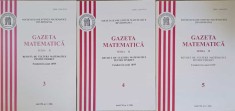 GAZETA MATEMATICA 2006, SERIA B VOL.3-5 (3 REVISTE)-MARCEL TENA-244561 foto