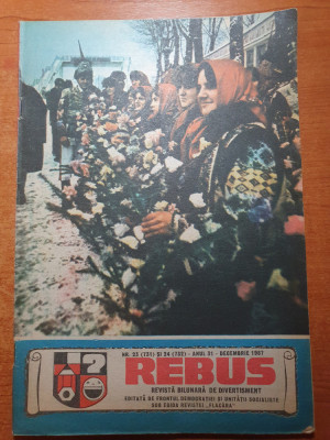 revista rebus decembrie 1987- numar dublu foto