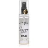 L.A. Girl Cosmetics Shimmer Spray fixator make-up pentru fata si corp culoare Gold 80 ml