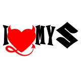 Cumpara ieftin Sticker I Love My SUZUKI
