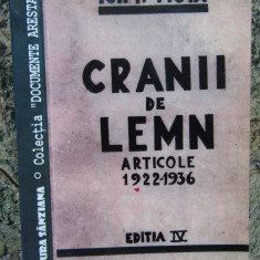 Cranii de lemn Articole 1922-1936 Ion I. Mota