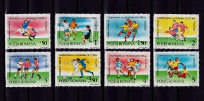 ✅RO 1990 ,LP 1237 , &amp;quot;Turneul final CM Fotbal Italia &amp;#039;90&amp;quot;, serie ,MNH foto