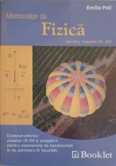MEMORATOR DE FIZICA PENTRU CLASELE IX - XII-EMILIA POLL-253649 foto