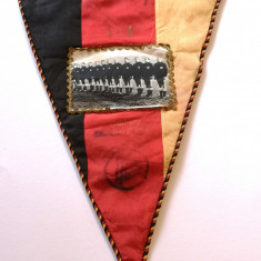 Fanion (vechi) fotbal-de colectie GERMANIA-ITALIA (13.03.1965 - HAMBURG)