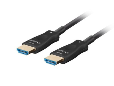 Cablu HDMI M/M v2.1 80 m optic negru AOC foto
