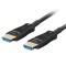 Cablu HDMI M/M v2.1 80 m optic negru AOC