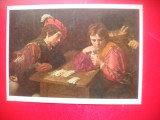 HOPCT 23266 TRISORUL La carti -VALENTIN DE BOULLOGNE [ 1594-1632] -MUZEE GERMANIA - CP PICTURA --NECIRCULATA