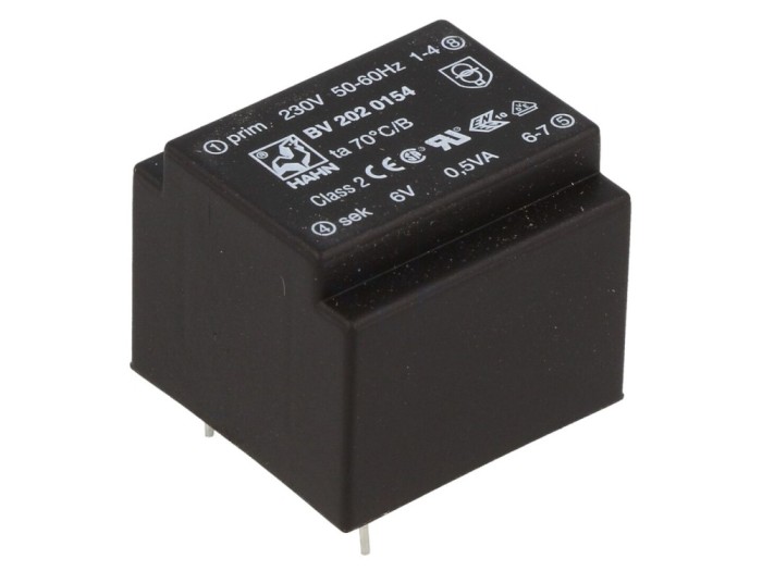 Transformator PCB &icirc;ncapsulat 230V 6V