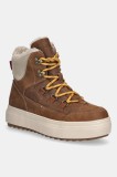 U.S. Polo Assn. botine ICY007 culoarea maro, cu toc plat, izolat, ICY007W/EUH1