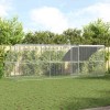 VidaXL Cușcă pentru pui Argintiu 600 x 200 x 198.5 cm Oțel galvanizat 3381110