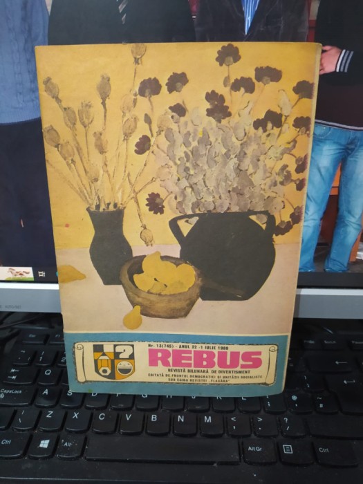 Rebus, revistă bilunară de divertisment, 1 iul. 1988, nr. 13, 745, anul 32, 151