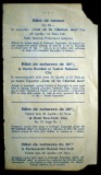 O.152 CLUJ 1931 BILET INTRARE BILET REDUCERE OPERA TEATRU HOTEL RESTAURANT