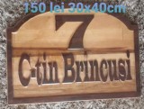 Numere Casa de lemn masiv, lucrate de CNC