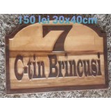 Numere Casa de lemn masiv, lucrate de CNC