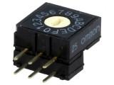 &Icirc;ntrerupător codificare HEX/BCD 16 poziții THT 100M&Omega;