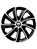 Cumpara ieftin Set 4 Capace Roti Autohelix MSA&reg; potrivite jantelor de 14 inch, pentru Dacia, model Stig Extra Black &amp; White