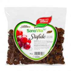 Stafide Sano Vita, 150g, Gustari Sanatoase, Stafide Brune Sano Vita, Punga de Stafide Brune, Stafide Calitative Sano Vita, Stafide pentru Preparate Cu