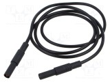 Cablu de măsurare 32A 1m mufă banană 4mm Hirschmann T&amp;M