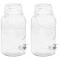 Dozatoare de bauturi, 2 buc., 3800 ml, sticla