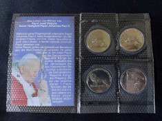 Seria completata monede - Congo 2004 , Papa Ioan Paul al II-lea foto