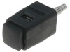 Clemă de laborator neagră 70VDC 16A 48mm