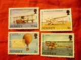 Serie Jersey 1973 - Aviatie , 4 valori