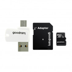 Card de memorie Goodram, class10 32 GB, Cititor Card MicroUSB, Negru/Alb foto