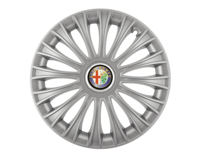 Set 4 capace roti pentru Alfa Romeo, model Dino Gray, R15