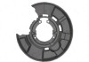 Protectie stropire disc frana Bmw Seria 1 (E81/E82/E87/E88), 09.2004-10.2013, Spate, Dreapta, aluminiu