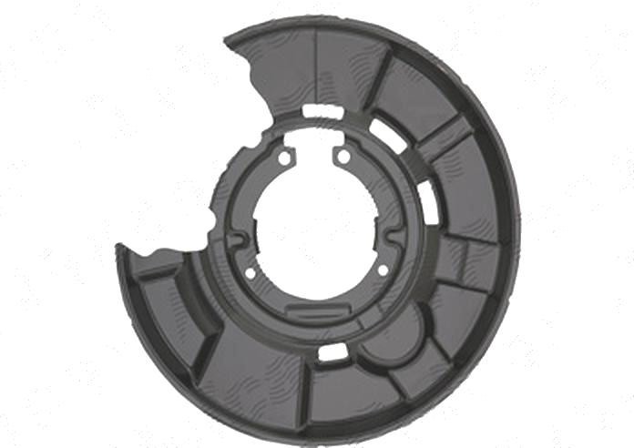 Protectie stropire disc frana Bmw Seria 1 (E81/E82/E87/E88), 09.2004-10.2013, Spate, Dreapta, aluminiu