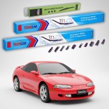 Cumpara ieftin Ștergătoare Mitsubishi Eclipse II (D31A, D32A) 1995-1999 | Set Față și Spate Flat Premium &ndash; TeamCar&reg;