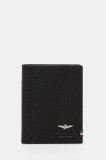 Aeronautica Militare portofel de piele barbati, culoarea maro