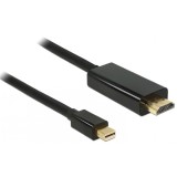 Cablu mini Displayport 1.1 male &amp;gt; HDMI-A male 3m, black
