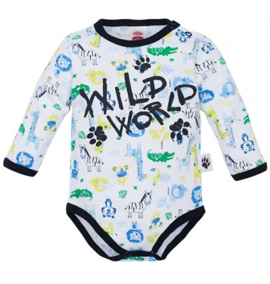 Body cu animalute - Colectia Wild World (Marime Disponibila: 6 luni) foto