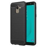 Husa Samsung Galaxy J6 2018 Asteroid GSM Carbon Silicone, negru