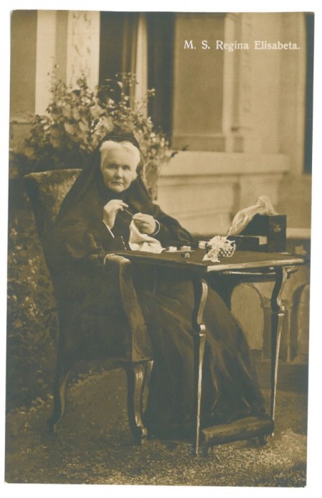 3229 - Queen ELISABETH, Regale Royalty, Romania - old postcard - unused