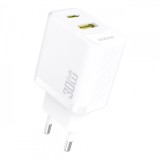 Incarcator Retea Dudao A27TEU, 30W, 3A, 1 x USB-A - 1 x USB-C, Alb