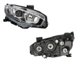 Far HONDA CIVIC, 07.2016-, partea dreapta, DEPO, cu &amp;quot;lumina timp de zi&amp;quot; tip LED; H11+HB3+LED+WY21W; manual/electric; fara motor; halogen