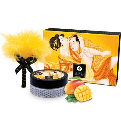 Set Cadou Shunga Kissable Massage Powder, Aroma Mango, 75 gr foto